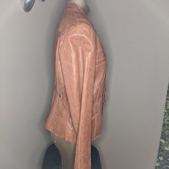 Danier Brown Leather Jacket - Picture 3 of 7